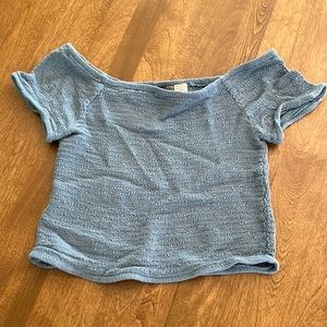 Light blue/ green crop top size medium.